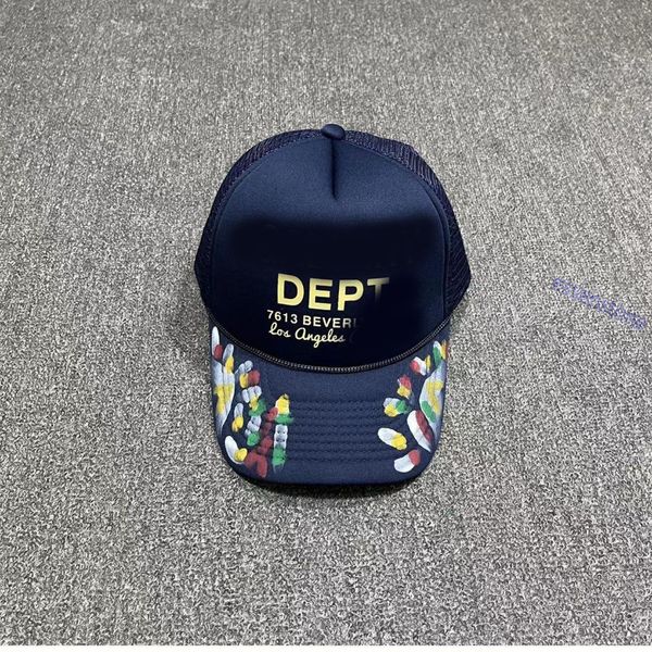 Designer depts hats Bend Wave Caps Male Hip Hop Visor Mesh Male Femelle Cross Punk Baseball dept cap no box