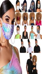 Diseñador de máscaras faciales de diseño máscara protectora ultravioleta a prueba de polvo en ciclismo deportivo estampado bucal mascaras hombres y mujeres Outdo1621539