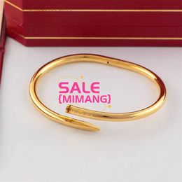 Designer Designer Bracelet Dameshoensarmbanden Gouden sieraden Snap Lovers manchet roestvrijstalen sieraden Charm geschikt voor elke gelegenheid Silver Rose Nail Gift NOFA