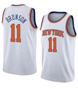 Designer Designer Maillots de basket-ball personnalisés Jalen Brunson Julius Randle New Yorks Obi Toppin Knick Derrick Rose Toppin Quickley Josh Hart Mitchell Robinson Fourni