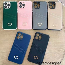 Designer Designer Fashion Phone Cases Rose Vert Case pour iPhone 14 Pro Max 13P 12 11 XR XS 8 7 Carte de luxe Poche Phonecase Silicone Cover Shell677P