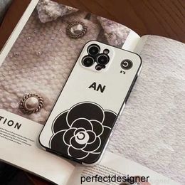 Designer Designer Flower Cell Phone Case pour femmes Iphone 14 Promax 13pro 12 Classic Flower Case Luxury Mobile Phone Case Lettre C Back CoverXW1L