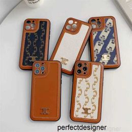 Designer Designer Iphone 15 14 Cases 14pro 14promax 14plus Marque de luxe Ce Flowers Mens Leather Phonecases 12 11 X XS XR Xsmax Fashion PhonecoverVA9X