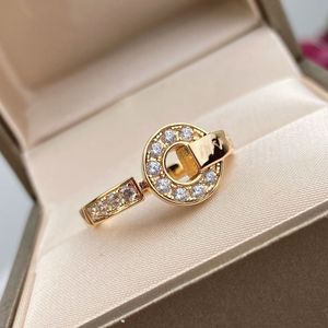 2024 designer ring dames touw knoop ring luxe met diamanten mode ringen voor vrouwen klassieke sieraden 18K vergulde roos Feestgeschenken geen doos