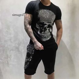 Designer Designer Rock Pleins Phillip Style Summer Men PP Philipps Plain T-Shirt Designer Men Shirt Diamond Skull Brand Kleding Mode Shirts T-Shi 589