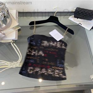 Designer Designer Runway Summer 2023 T-shirt Femme Mode Chaîne Tanks Dames Lettre élégante Tops Femmes Sans manches Sexy Casual Tank Top5e