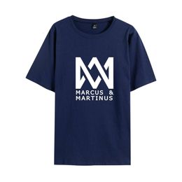 Designer Designerwomen's T-shirt Nieuwe trendy Hot Search Marcus en Martinus Norwegian Twin Singer Mens and Womens Short Sleved T-shirts