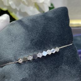 Pulseras de cadena con diseño cuadrado geométrico de moda, pulseras de joyería delicadas para mujer al por mayor, regalos sorpresa para parejas