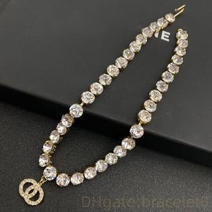 Designer diamant topkwaliteit merk ketting hangers botketens mode trendy temperament kettingen voor vrouwen bruiloftsfeestje sieraden