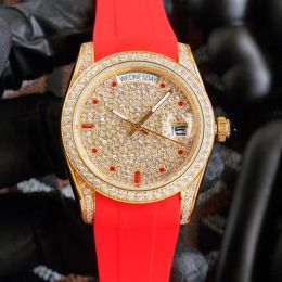 Designer Diamond Watch Mens Automatische mechanische horloges 40 mm Business polshorloge high-end rubberen armband Montre de Luxe