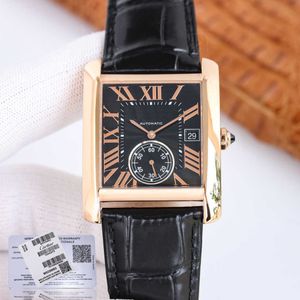 designer diamanten horloge Tank MC heren automatisch goud W5330001 YP97 mechanisch uurwerk van hoge kwaliteit datum uhr montre cater luxe met doos perfect cadeau