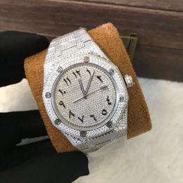 Designer Diamond Watches 2022 Nieuw aangekomen Zirconia Horloge Automatisch opwindbaar Topkwaliteit Stenen Heren Luxe Volledig Iced Out Saffier diamanten polshorloges