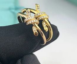 Designer Diamonds Fashion Rings for Women Jewelry Bijoux Gold Gold Rose Wedding Gift With Box Wholesale