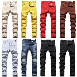Designer Diesel voor mannen Mens jeans magere denim broek diesl joggers comfort casual broek trendy jeugd streetwear slank fit rechte been pant man Jean 29-38