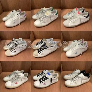 Designer Sale Baskets Hommes Formateurs Femmes Chaussures Casual Super Stars Golden Sneaker Sale Paillettes Chaussure À Lacets En Cuir Entraîneur Plate-Forme Chaussures