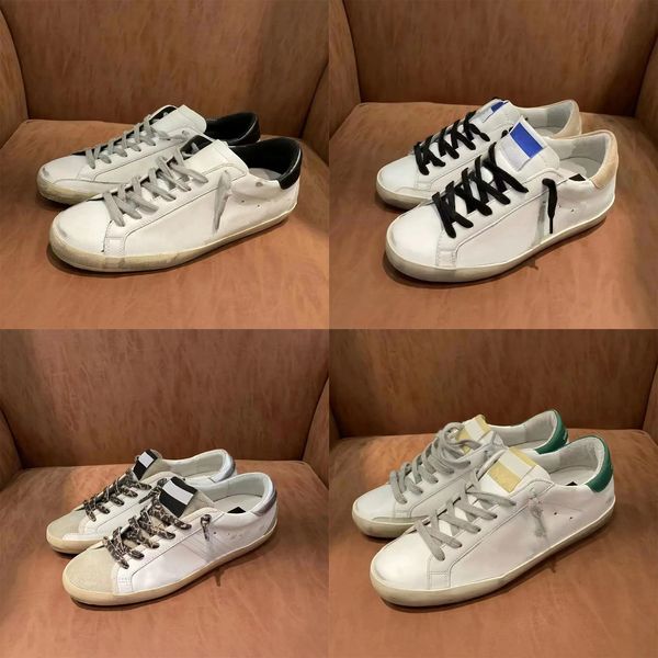 Designer Do Old Dirty Shoes Golden Star Chaussures décontractées Super Star Marque Femmes Baskets Nouvelle version Chaussures de luxe Sequin Classic Goose White Sneakers