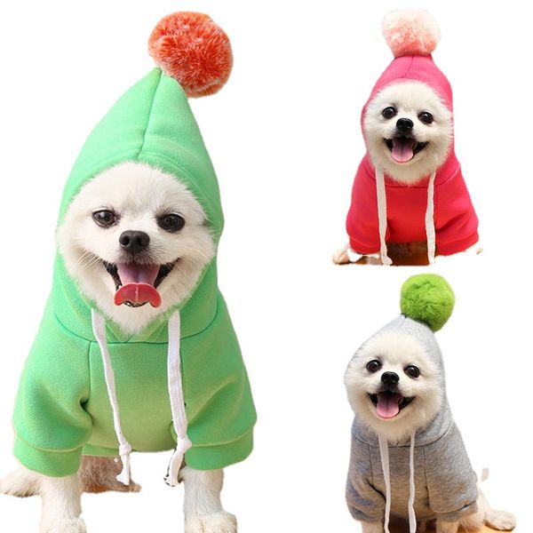 Diseñador de ropa para perros Ropa Suéter Cuatro estaciones Mediano grande Mascota Sudadera con capucha Labrador Bulldog francés Chaqueta Ropa