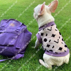 Designer Dog Larel Luxury Brand Hondenkleding mode garen huis huisdier kleding zomer ademende kattenkostuum klassieke brief huisdieren lagen puppy