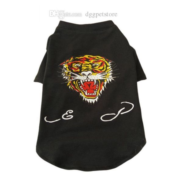 Diseñador de ropa para perros Marca de ropa para perros Cool y deslumbrante Tiger Dog T Shirt para perros pequeños y medianos Transpirable Soft Dog Costume Pet Dogs Cats Pet Pullover Jumper XXL A584