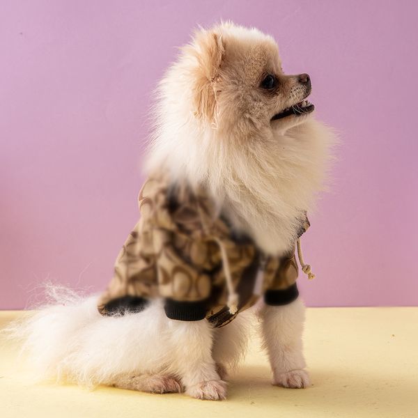 Vêtements de styliste pour chiens, manteau à la mode pour animaux de compagnie, veste automne/hiver pour chien, sweat à capuche Teddy Schnauzer Kirky