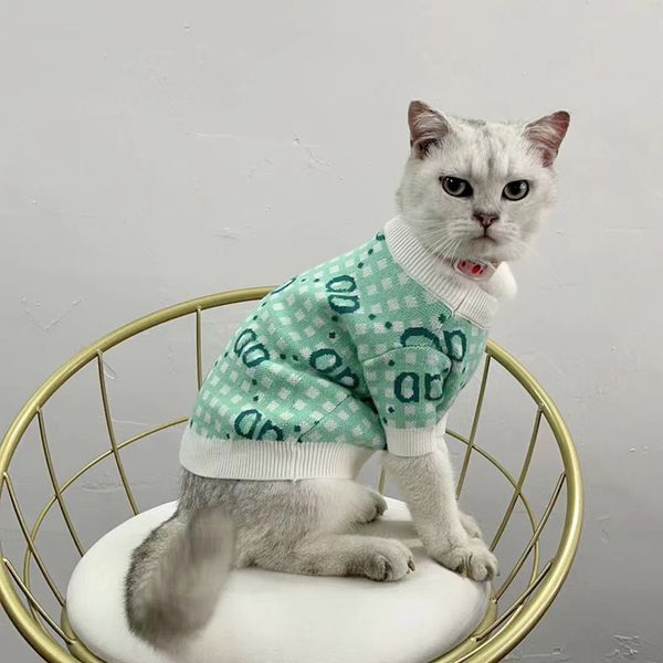 Designer roupas para cães quente suéter para animais de estimação marca vestuário para cães casacos climáticos roupas para cachorros suéteres de algodão sumsum