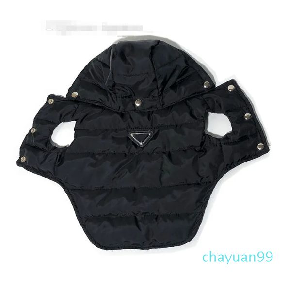 Vêtements pour chien de créateur Manteau d'hiver chaud pour chien, imperméable, coupe-vent, gilet pour animal domestique, veste pour chiot par temps froid avec chapeaux pour chiens de petite, moyenne et grande taille, bouledogue noir