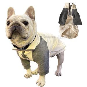 Vêtements d'hiver pour chiens de marque, vêtements doux et chauds pour chiens, veste à revers, manteaux pour animaux de compagnie par temps froid pour petit chien, chihuahua, bouledogue français, sweat-shirts bleu XL A492