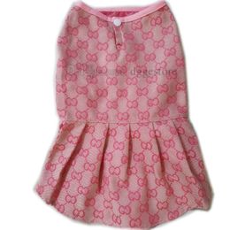 Robe de créateur pour petits chiens, vêtements d'anniversaire pour chiots, vêtements de printemps et d'été pour chiens, tenues classiques avec motif de lettres, jupe princesse pour animaux de compagnie, pour chien, chat, Chihuahua, Yorkies, robes S A403