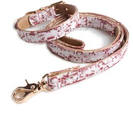 Designer Dog Leather Halsbanden en 4 ft Leash Verstelbare Basic Collar Klassiek Letters Patroon Duurzame Halsband en Leash met Metalen Gesp voor Small Medium Large Dogs B86