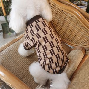 Pull de styliste pour chien, motif de lettres, vêtements pour animaux de compagnie, automne et hiver, chaud, Corky Teddy Golden Retrievers