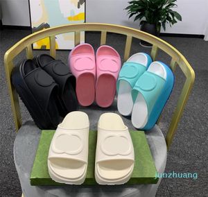 Designer Double G Slippers Platform Slippers Home Men Sandalen Comfort Thongs Casual schoenen vrouwen slipper vaste kleur flipflops SI9104269
