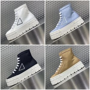 Designer Double Wheel Reylon Gabardine Sneakers Fashion Women Canvas Little White Shoes High Top Lage Help Casual schoenen Maat 35-41