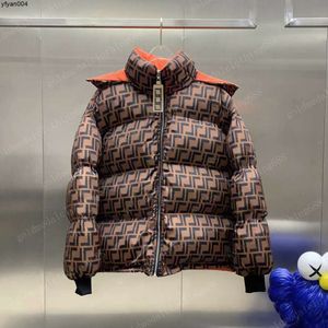 Designer Down Jacket Automne et hiver Manteau Broderie Revers à capuche Zipper Casual Parka