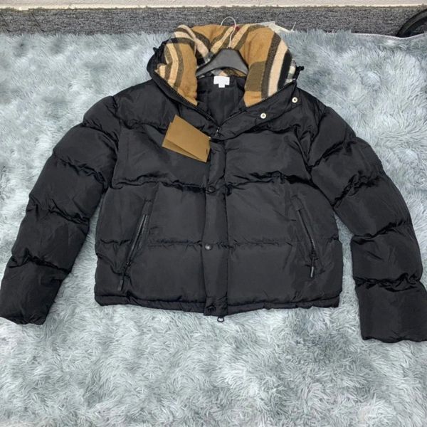 Designer Doudoune Parkas Manteau Luxe Mode Hiver Hommes et Femmes Puffer Vestes Lettre Plaid Dames Classique Chaud Top Veste Deux Couleurs Burbrerys Top Burbrerys