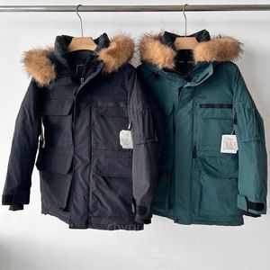 Designer doudoune avec plusieurs poches veste veste d'hiver en plein air femmes homme à la mode décontracté unisexe fermeture éclair coupe-vent veste