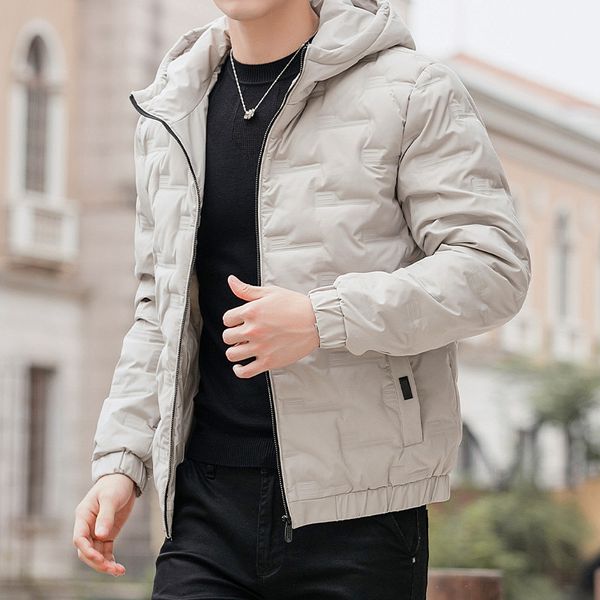 Chaquetas de plumón de diseñador Nueva capa con capucha informal térmica 90 de edredón blanco para hombre M-3XL