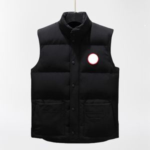 Designer Down Vest Pocket Jackets Hoogwaardige NFC Womens Parka Mouwloze Puffer Jacket Zipper Badges Men Downs Casual Vesten