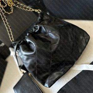 Designer Drawstring Bucket Bag Sacs de luxe pour femmes femme Grande capacité Diamond Lattice Chain Sac à bandoulière sac poubelle sacs à main en cuir véritable
