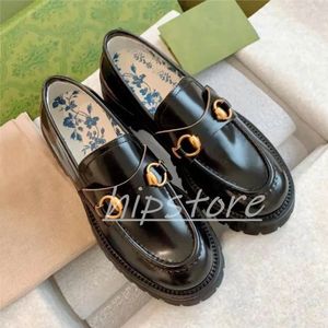 Diseñador Shoe Shoe Lug Sole Bee Loafer Luxury Women Platform Zapatos Black Red Canvas Rubber Ladies Bordado de cuero genuino de alta calidad Zapatos casuales Tamaño 35-41