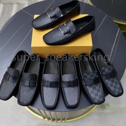 Designer Dress Shoes Hommes Mocassins Homme Hockenheim Mocassins Driver Chaussures Casual Chaussures Monte Carlo mules Boucle Carrée Hommes GYM chaussures Taille 38-46
