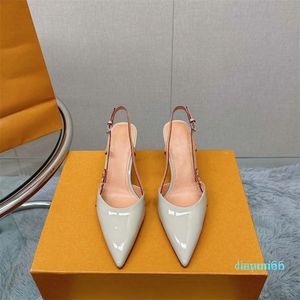 Chaussures habillées de créateur pompe à bride arrière femmes mode sandales à bride arrière sexy pointues