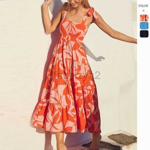 Designer Dress Spring en Summer Nieuwe gepersonaliseerde rok Temperament Elegante afdrukken Mouwloze strapless jurk plus size jurken
