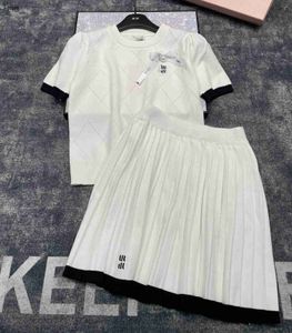 Designer Dress Women Brand Clothing For Womens Summer T Fashion Girl Shirt Ladies geplooide rok 02 januari