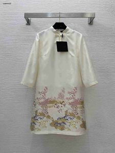 Designerjurk Damesjurken Merkrokken Mode LOGO-jurk met korte mouwen jurken Gespsluiting etentje luxe rok Apr 02