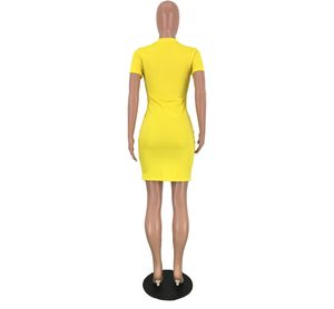 Robes de créateurs pour femmes mode d'été de haute qualité élégant luxe Mini Vestidos O-cou lettre imprimer Street Wear vêtements K234