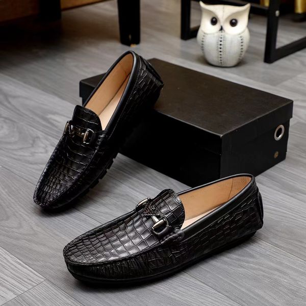 Designer Driver Estate Mocassins Chaussures Hommes classiques Arizona Hockenheim Mocassins En Cuir De Mode En Relief Chaussure Casual Top Qualité Taille 39-45 01