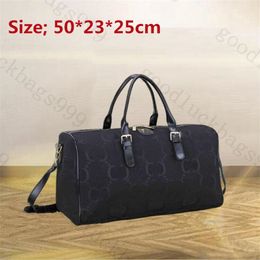 Designer Duffel Bag Tote Tassen Hoge kwaliteit Large capaciteit Luggagetas 52 cm klassieke heren dames mode buiten canvas lederen gecoate reiskruisschoudertassen