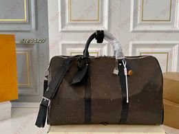 Sac de morsure de duffle de créateur Classic Old Flower Travel Luggage Cuir de grande capacité sac à main sac à main