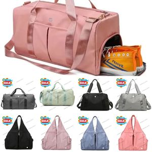 Sac de duffle de designer Lu 40cm 50cm Bougage de voyage Femmes hommes Mentes en nylon sacs à main