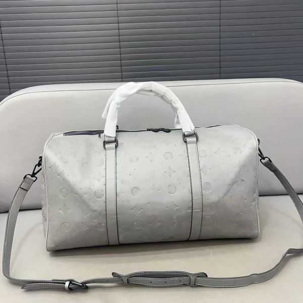 Bolsa de lona de diseñador Bolsa de viaje de lujo Hombres en estampado Fashion Women Bolsos de marca Bolsos de cuero genuinos Bolsos para hombros